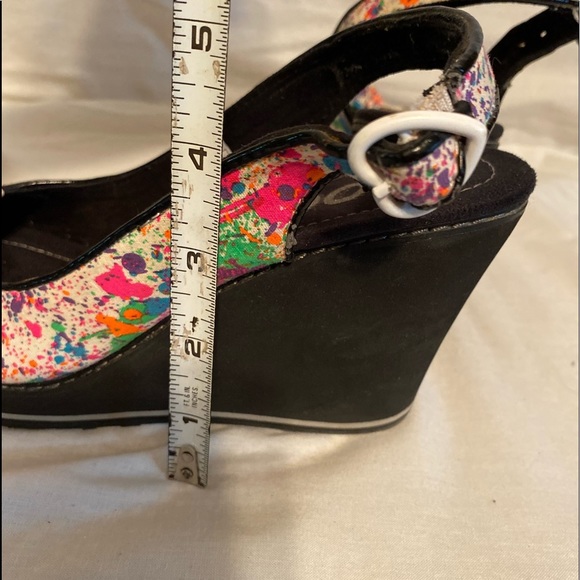 Rocket dog wedge heels paint spatter size 7 - Picture 10 of 13